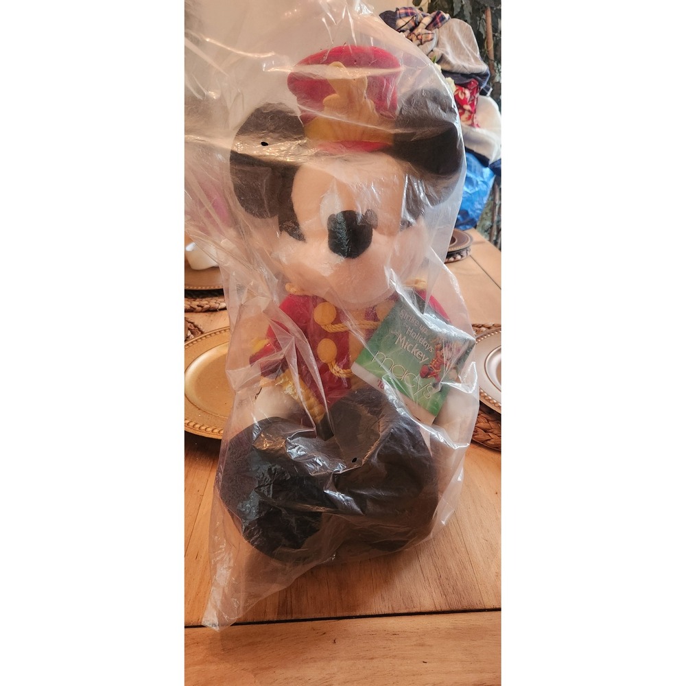 Disney Macys Holiday Mickey‎ Mouse Nutcracker Plush Toy Soldier Limited Edition